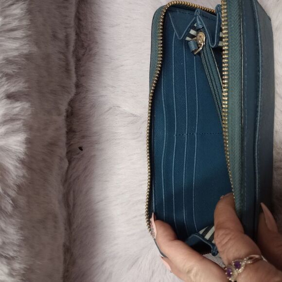 Kate Spade blue continental checkbook wallet - Picture 8 of 14